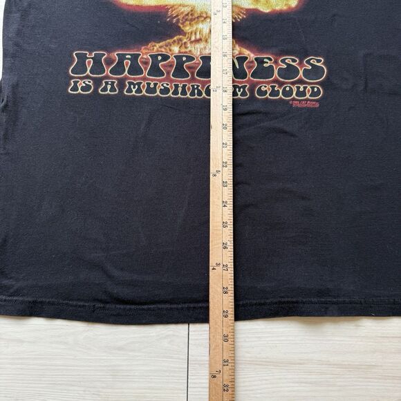 VTG 7.62 Design Black T-Shirt XL Happiness is a Mushroom Cloud War Shirt Bomb - Picture 11 of 11